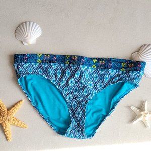 Coastal Blue Women's Swimwear Bikini Bottom Egyptian Night Blue Swimsuit XL